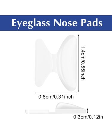 Buy Wllhyf 10 Pairs Silicone Nose Pads - Self-Adhesive Butterfly D Form Anti-Slip Glasses Accessories for Men & Women - Comfortable & Soft for Sunglasses - Buy Online on GoSupps.com