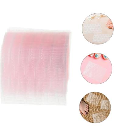  HONMEET 100 Sheets of Gel Nail Gel Sticky Tabs for Nails Nail Glue Sticky Double Sided Nail Sticker Press Jelly Glue Adhesive Manicure - Buy Online on GoSupps.com