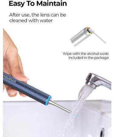 Smartbud Plus Ear Wax Removal Kit | 1080p HD Camera | Wireless Ear Cleaner with 6 LED Lights | Otoscope for iPhone, iPad, Android - Buy Online on GoSupps.com