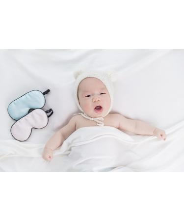 K meet Q Mulberry Silk Kids Sleep Mask - Adjustable Strap, Cute Pink Eye Mask for Newborns - X-Small (1 Pack) - Buy Online on GoSupps.com