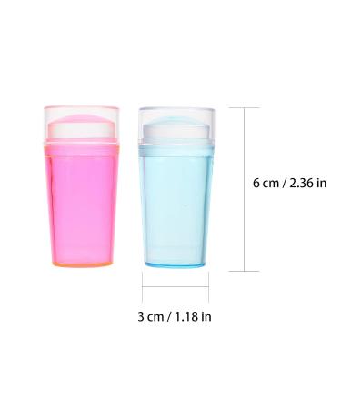 Minkissy Jelly Nail Art Stamper Set - Silicone Nail Tools for Stunning Manicures | DIY Nail Art with Sandy Nagel Sucber - Pink & Blue - Buy Online on GoSupps.com