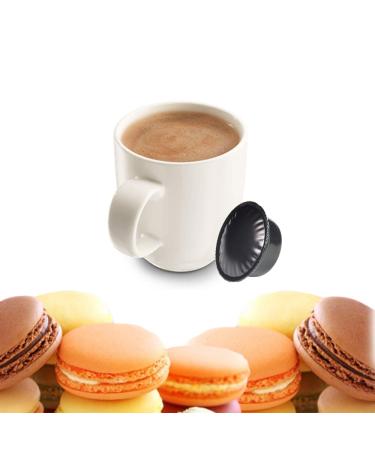KICKKICK 10 Almond Macaron Capsules compatible with Lavazza A Modo Mio Soluble Drink in Pods