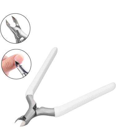Professional Stainless Steel Cuticle Trimmer Dead Skin Remover Inline Spring Slip Resistant Cuticle Trimmer (White) - Buy Online on GoSupps.com