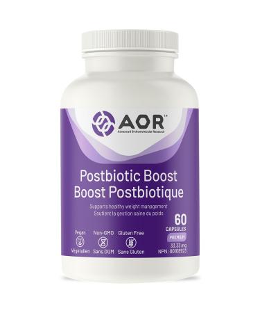 AOR - Postbiotic Boost 60 Capsules - Supports Healthy Weight Management for Men and Women - BPL1 (Bifidobacterium lactis CECT8145) - Visceral Fat Burner - Increases Feelings of Satiety