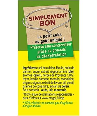  Epicerie sal e NESTLE MAGGI - Maggi Kub Or Herbes De Provence 128G - Lot De 2 - Buy Online on GoSupps.com