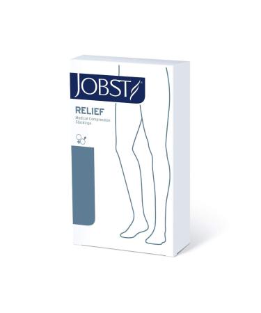 JOBST Relief CHAP Style 30-40 mmHg Open Toe Left Leg Compression Stocking Beige / Small / Regular Small Beige