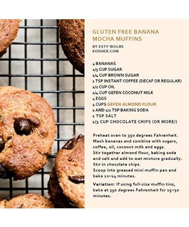Gefen Blanched Almond Flour 16oz (2 Pack) - Gluten Free, Vegan, Kosher - 100% Almonds - Resealable Zip Bag - Buy Online on GoSupps.com