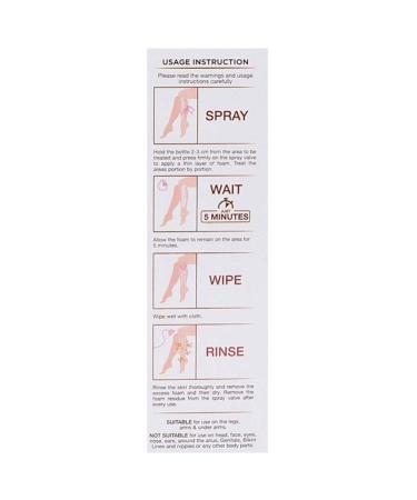 5-Minute Hair Removal Cream for Bikini Line & Underarms - Effective Spray Foam (50ml) | Fast Shipping Worldwide - Buy Online on GoSupps.com