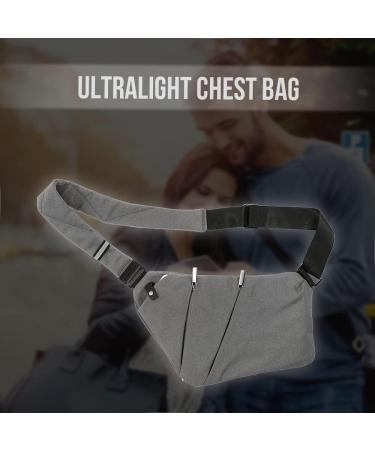 Lixada Anti-Theft Sling Bag - Lightweight Crossbody Shoulder Bag for Men & Women | Perfect for Travel Hiking & Outdoor Sports - Gray - Buy Online on GoSupps.com