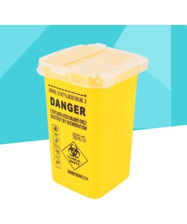 EXCEART Small Flip Top Sharps Disposal Container for Diabetic Needles - Yellow - Buy Online on GoSupps.com