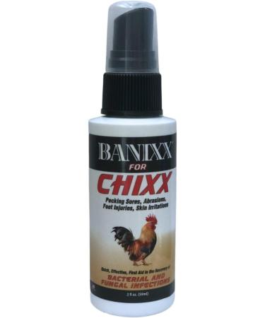 Banixx for Chixx 2oz: Safe, Sting-Free Solution for Chicken Sores, Bumble Foot, Fowl Pox, and More - Buy Online on GoSupps.com