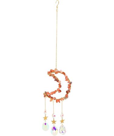Hanging Wind Chime Window Wind Chime Eyecatching Rainbow Cute Moon - Buy Online on GoSupps.com