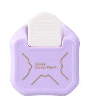 LOONENG 3 Way Beauty Shape Corner Punch  3 in 1 Corner Paper Punch for Paper Crafts  Laminate  Cardstock  Business Card  DIY Projects  Photo  Card Making and Scrapbooking Purple - Buy Online on GoSupps.com