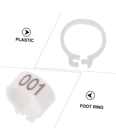 100 pcs Stuff Poultry Hen Baby Leg Xxcm White Pigeons Supplies Meat Feet Cockatiel Identification 1.3X1.3CM White - Buy Online on GoSupps.com