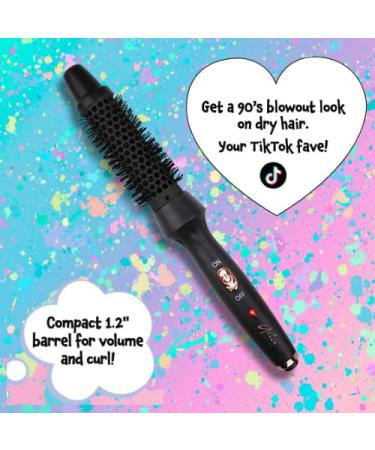 Aria Beauty Thermal Ionic Styling Brush - Lightweight Ceramic Round Brush for Perfect Blowouts - Hot Styling Brush (No Air) - Black - 1 pc - International Shipping Available - Buy Online on GoSupps.com