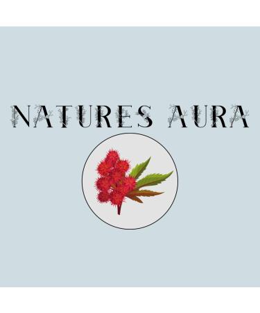 Buy Organic Castor Oil - 946ml Cold Pressed Hexane Free | Natures Aura | Free Mascara Wands - USDA Approved - Buy Online on GoSupps.com