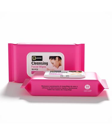 Cleansing Facial Wipes - 50 Luxuriously Gentle & Soft Wipes for Skincare | International Shipping Available - Buy Online on GoSupps.com