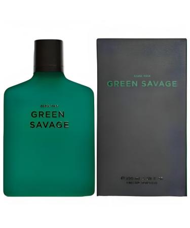 Zara Man Green Savage Cologne for Men EDT Eau De Toilette 100 ML (3.4 FL OZ)