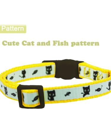 Barleygoo 2 Pack Glow in The Dark Cat Collar with Bell | Breakaway Safety Cat Collars | Green & Yellow - Buy Online on GoSupps.com