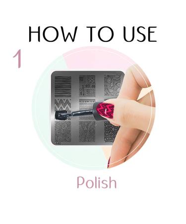 MoYou XL Bridal Nail Art Stamping Stencil - Elegant Flower Designs for Long Nails - Complete Manicure Kit - Buy Online on GoSupps.com