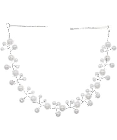 ISLHJDD Pearl Headband Bride Wedding Hair Vine Pearl Hair Accessories Bridal Hair Clip Bridal Headband Headpiece for Women and Girls - Buy Online on GoSupps.com
