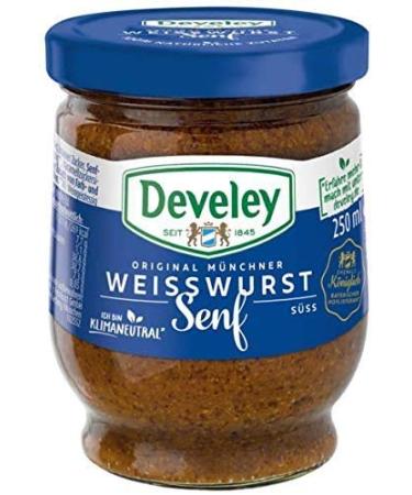 German Mustard | Original Munich Weisswurst Bavarian Mustard | 250 ml | Develey | Germany
