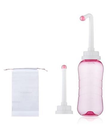 Brigtviee portable bidet - butt shower - intimate shower bidet easy -Mobiles bidet vaginal shower portable bidet peri Bottle intimate shower for period puerperium dam wash 500ml pink pink pink pink