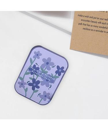 Hrippy Portable Travel Contact Lens Case Kit - Blue Pink Purple | Includes 2 Solution Bottles & Tweezers - Buy Online on GoSupps.com