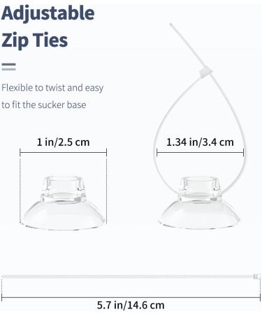 Buy Pawfly 20 Pack Aquarium Suction Cups & 40 Cable Ties - Ideal Fish Tank Tools for Holding Decorations Airline Tubing and More - International Shipping Available - Buy Online on GoSupps.com