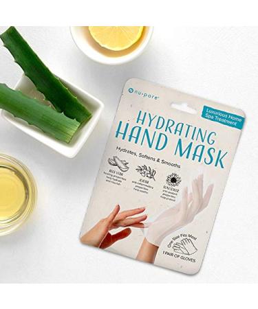 Nu-Pore Moisturizing Gloves - 24 Pack, with Jojoba Oil and Aloe Vera for Dry Hands. Repair and Soothe Extra Dry Skin. Paraben & Latex Free - Buy Online on GoSupps.com