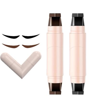 DOCRIN Eyeliner 2piece set with doublesided eyeliner stencils and rotating eyeliner stamps waterresistant natural durable quickdrying waterproof
