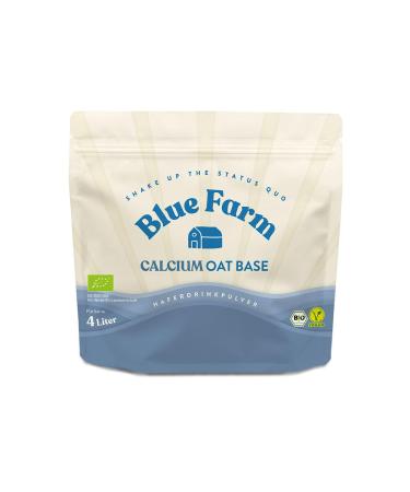 Blue Farm Oat Base Calcium Bio Rotalge for up to 4 liters to mix yourself |100% best organic quality |100% vegan lactose -free & gluten -free |90% less packaging waste |Problem pack 400 g (1 Pack)