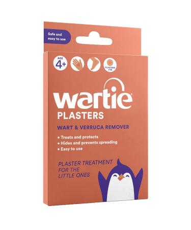 Wartie Plasters - Verruca & Wart Remover - Protect Treat and Prevent - Easy Wart and Verruca Treatment for Hands and Feet - Prevent Spreading Warts - Safe for Adults and Children Aged 4+ - Pack of 15