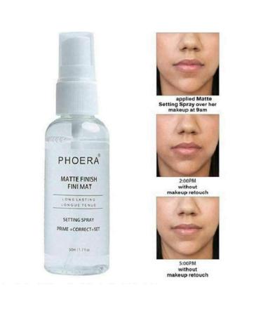 Phoera AQUAPURITY 3-In-1 Makeup Setting Spray - Matte Finish, Long Lasting Formula - 16Hr Wear - Buy Online on GoSupps.com