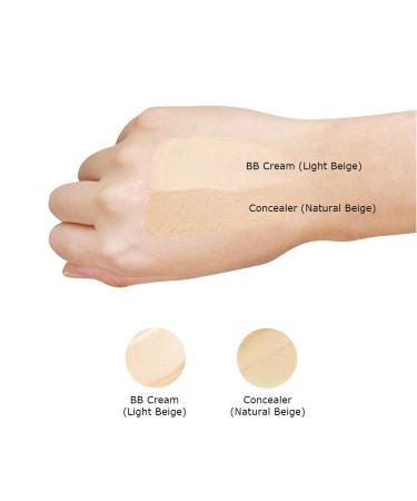 YADAH Silky Fit Concealer BB Power Brightening 1.18 oz - 2 in 1 Base Makeup with Natural Ingredients - Light Beige 21 Foundation Cream - Buy Online on GoSupps.com