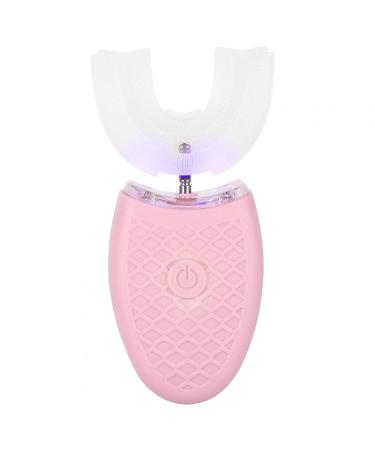 U Shape Electric Toothbrush for Adults - Wireless Charging Waterproof 4 Cleaning Modes Pink - Revolutionary Tooth Whitening Device - Buy Online on GoSupps.com