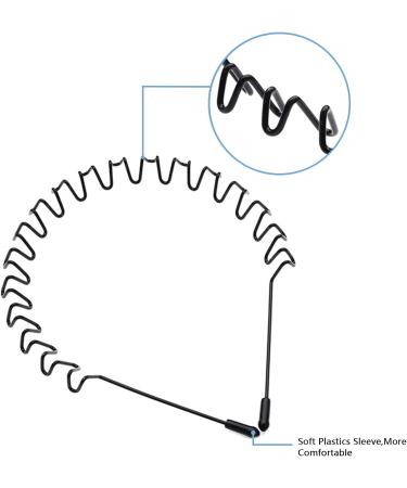 Mens Non-Slip Sports Hair Bands for Long Hair - Metal Hair Hoop for Outdoor & Daily Wear (3 Pack) - Buy Online on GoSupps.com