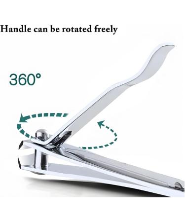 Portable Nail and Toenail Clipper in Stainless Steel with Nail File and Pick Sharp and Durable Suitable for Nail Grooming Practical Tools - Buy Online on GoSupps.com