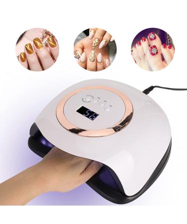 ZJchao 168W UV Gel LED Nail Dryer Lamp - Fast Drying Painless Nail Art Light for Manicure - EU Connector - Buy Online on GoSupps.com
