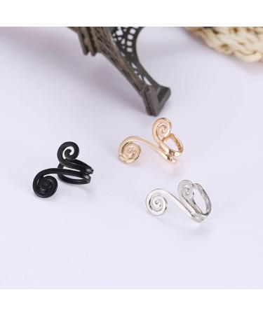 Zunis Acupressure Slimming Earrings Non Piercing Acupressure Earrings for Weight Loss Acupressure Slimming Earrings Ear Cuff Clip for Women Men (1Pair Gold) - Buy Online on GoSupps.com