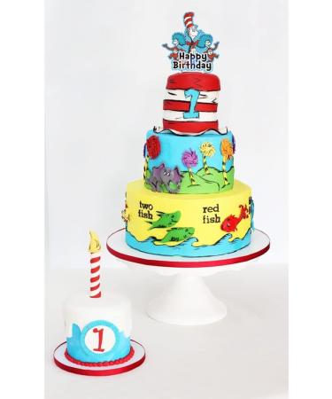 21 Toppers for Seuss Cake Topper Happy Birthday Doctor Cake Toppers Cake Decorations for Bday Theme Party - Buy Online on GoSupps.com