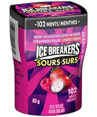 ICE BREAKERS Sours Mints Mint Candy to Share Berry Splash Flavour Sugar Free 82g (4 Count) Berry Splash Sours - Buy Online on GoSupps.com