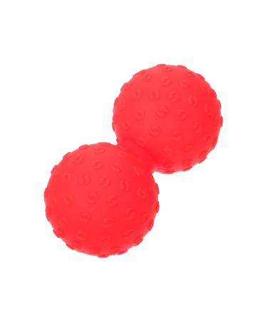 Magiclulu Yoga massage ball Massage roller shoulder massage device Massage devices for feet acupressure rollered outer footpoint foot massager Hand red silica gel hockey bats 12x6.3cm red