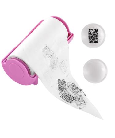 minkissy Nail Stamping Plates Manicures Tools Nail Polish Tools Nail Art Stamper Nail Beauty Tools Diy Nail Stamper Stamping Nail Polish Nail Polish Stamp Kit Cosmetic Nail Supplies 11.5X6CM Pink