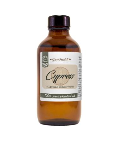 Cypress 4 fl oz (118 ml) Glass Bottle w/Cap 100% Pure Essential Oil GreenHealth