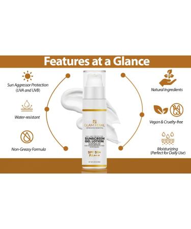 Buy Non-Greasy Gel Sunscreen Lotion SPF 50 | Broad Spectrum Sun Protection | Ultra-Light & Hydrating | Eco-Friendly Packaging | 1.76fl oz - Buy Online on GoSupps.com