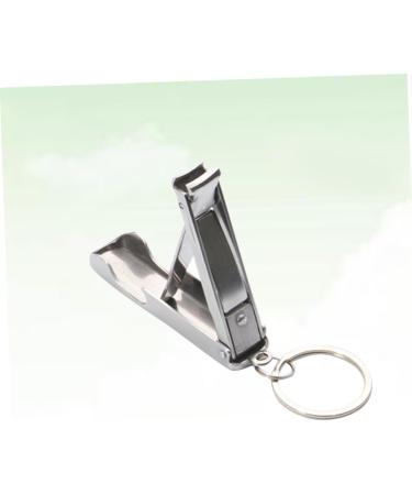 Healeved Stainless Steel Keychain Stainless Steel Bottle Opener Nail Clipper Key Chain Fold - Buy Online on GoSupps.com