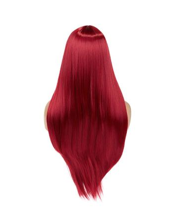 WIGER Long Straight Red Wig for Women - Heat Resistant Synthetic Fiber Full Wig for Party & Cosplay - Buy Online on GoSupps.com