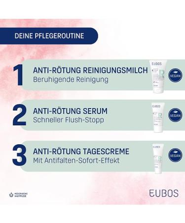 Eubos Cool & Clear Anti-Reddening Day Cream 40ml | Dermatologist Recommended | Blue Light Protection | Ideal for Reddened Skin & SPF 20 - Buy Online on GoSupps.com