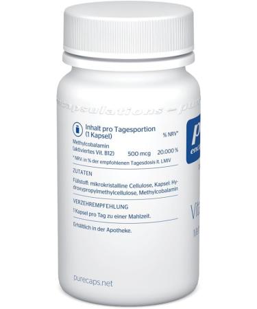 Buy Pure Encapsulations Vitamin B12 - 90 Capsules | Best Quality B12 Supplement for Energy & Health - Buy Online on GoSupps.com